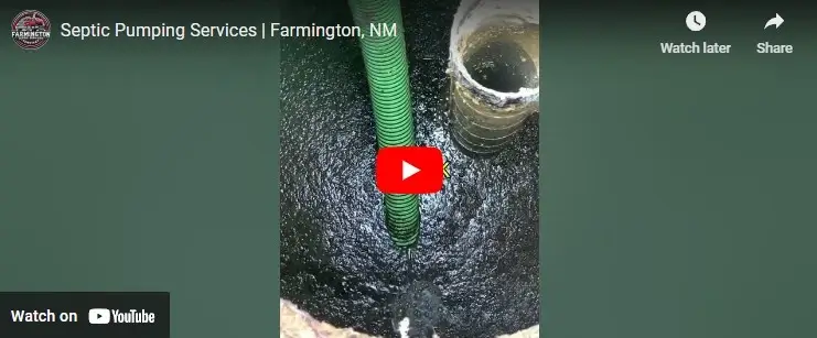 pumping out wastewater from a septic tank
